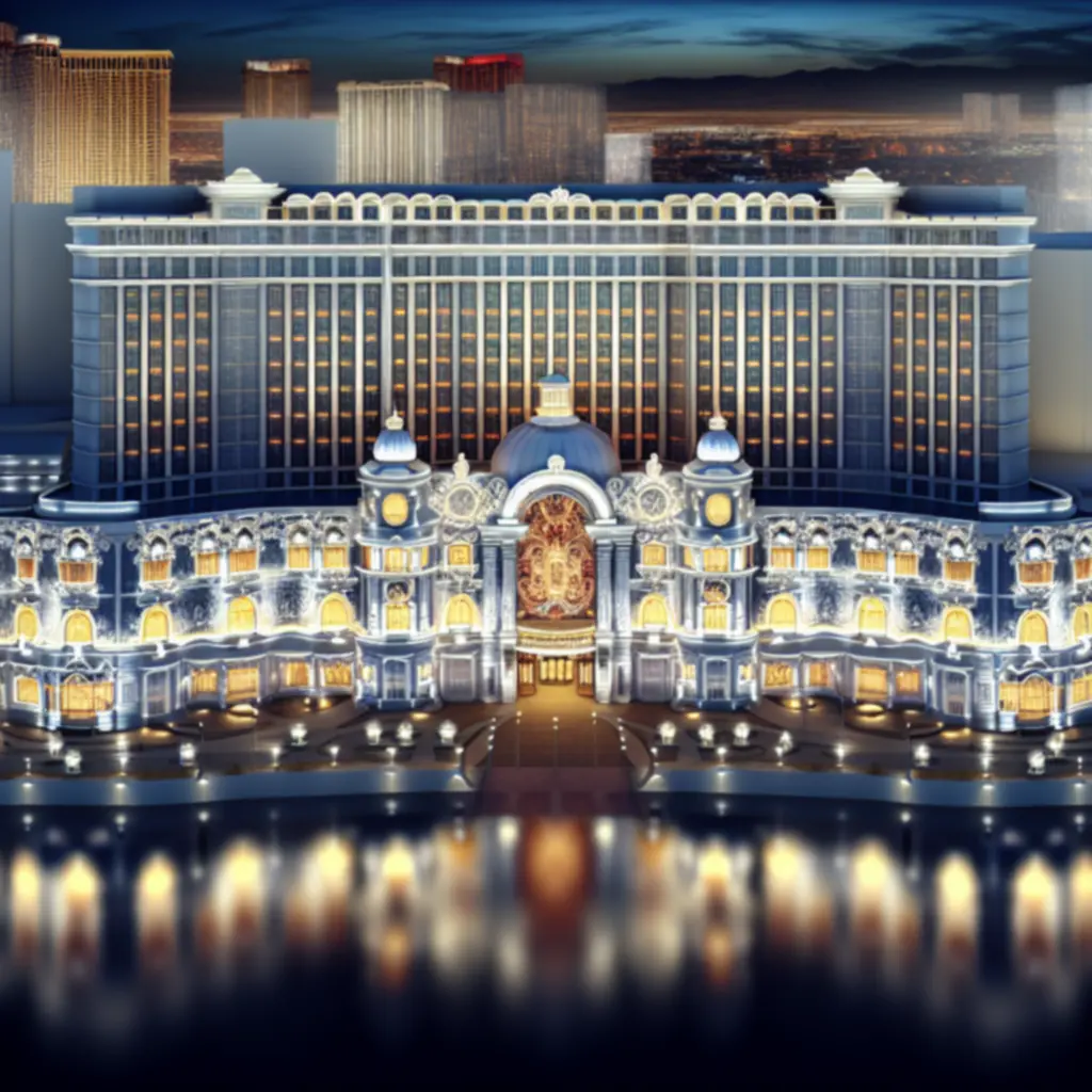 Exteriors of GraytonLux luxury casino hotels at night