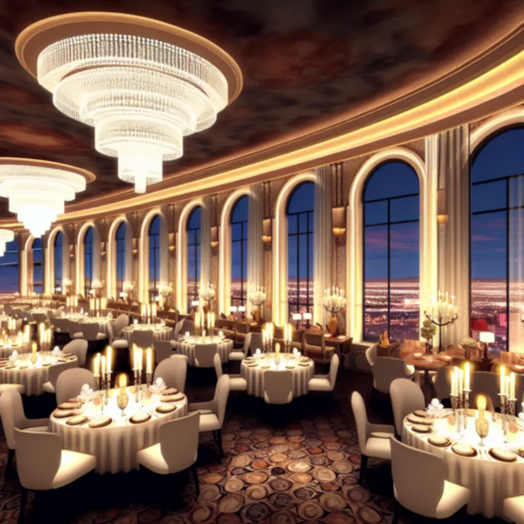 Grand dining room at GraytonLux with marble details and candlelit tables