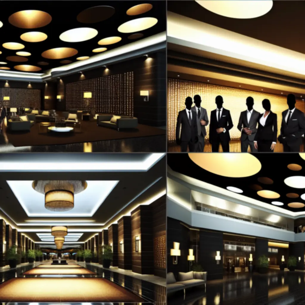 Luxurious GraytonLux hotel lobby where team members welcome guests