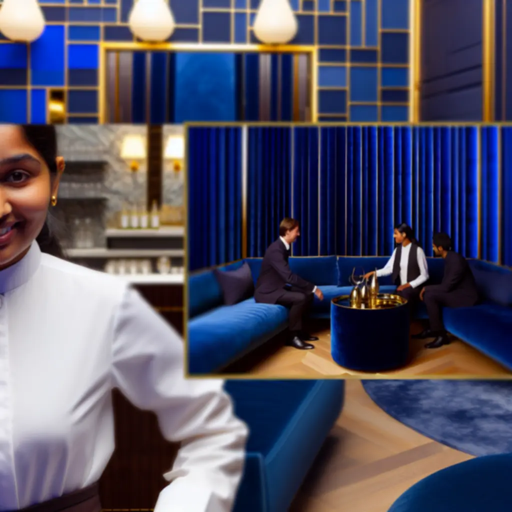 GraytonLux colleagues collaborating in a luxurious hotel environment