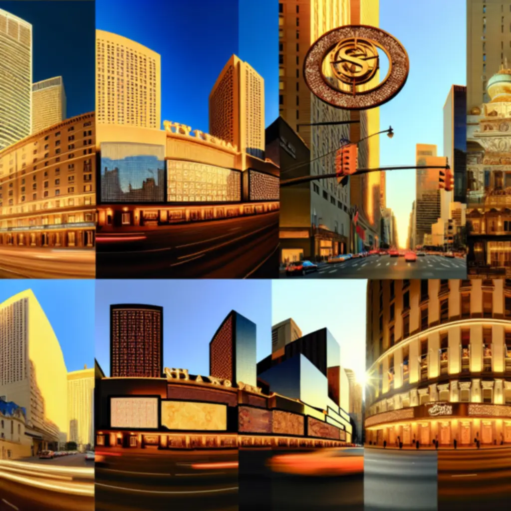 Night view of GraytonLux luxury hotel facades across global city skylines.